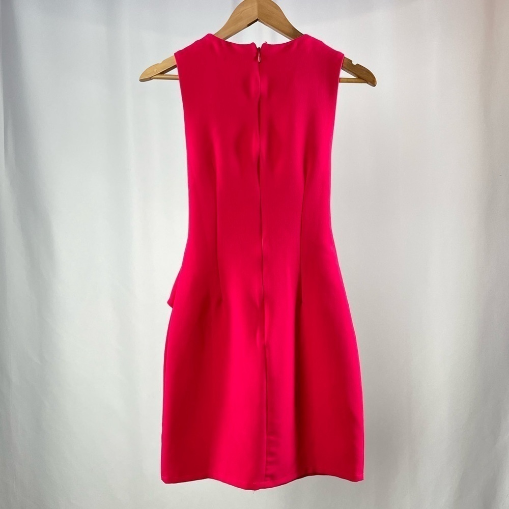 Lulus Aylin Tie-Front Sleeveless‎ Mini Dress in Fuchsia Size Small - Picture 7 of 8